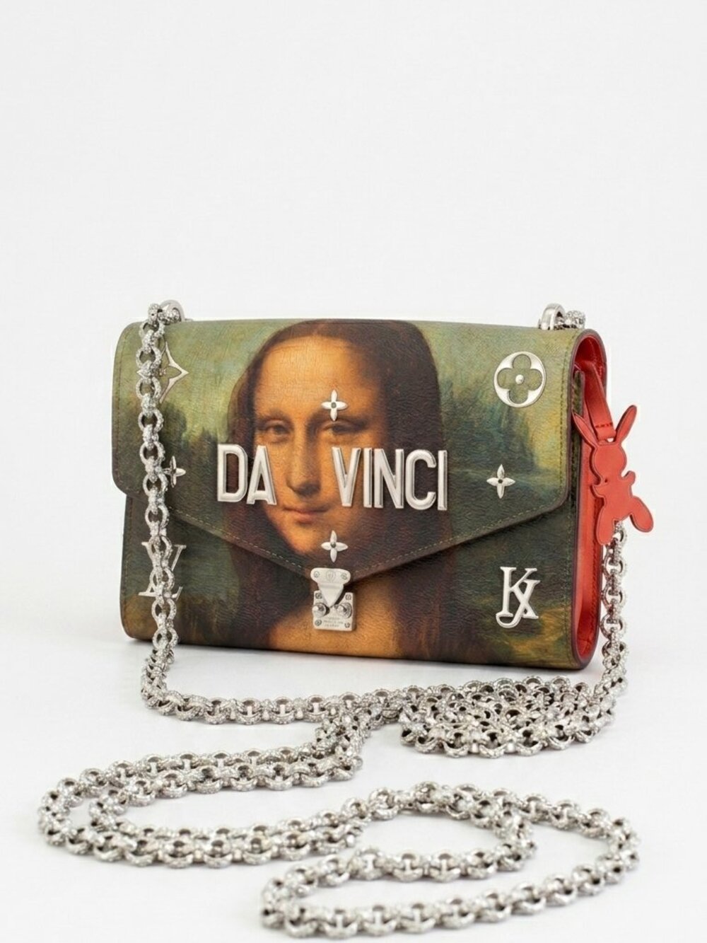 LOUIS VUITTON Mona Lisa Masters Collection Jeff Koons Wallet on Chain Bag Rare
